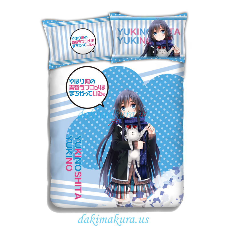 Yukino Yukinoshita - My Teen Romantic Comedy Bedding Sets,Bed Blanket & Duvet Cover,Bed Sheet with Pillow Covers Yukino Yukinoshita - My Teen Romantic Comedy Bedding Sets,Bed Blanket & Duvet Cover,Bed Sheet with Pillow Covers
